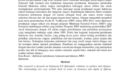 Kebijakan Pertahanan Indonesia dan Perspektif Kerja Sama dengan Amerika Serikat